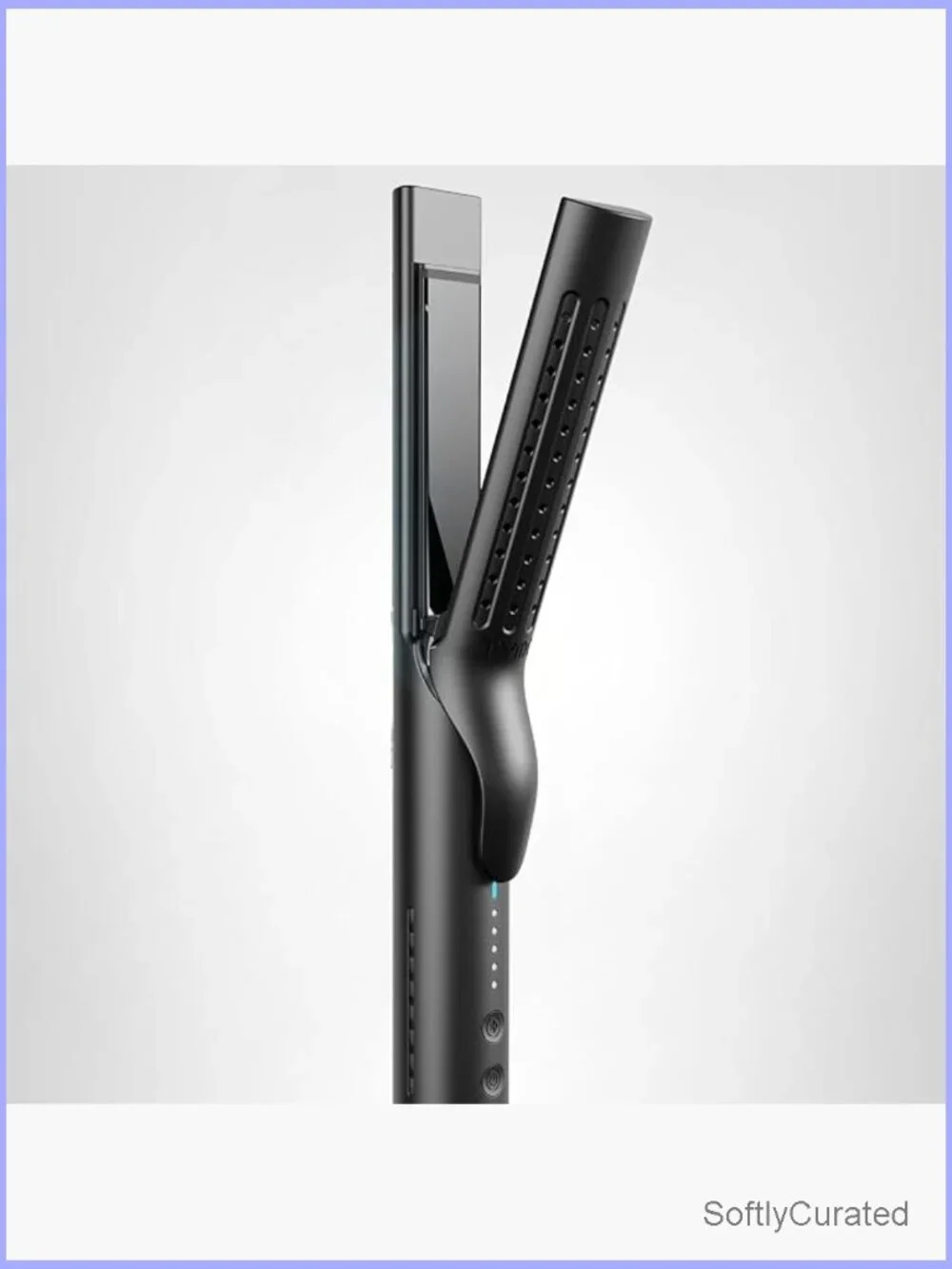 2 in 1 Curling Iron Flat Iron Hair Straightener Curler with Cool Airflow